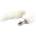 Fetish Addict Metal Butt Plug with Foxy Tail Velvet Touch 40cm White