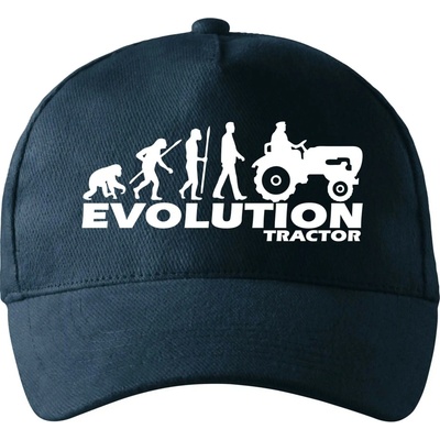 Evolúcia traktor so zahnutým šiltom a mosaznou sponou Tmavomodrá takmer čierna