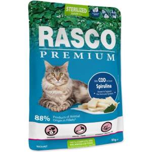 Rasco Пакетче Rasco Premium Sterilized треска със спирулина 85g (1703-13392)