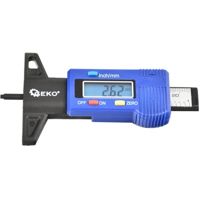 Geko Цифров уред за измерване на дълбочината на протектора 0 - 25, 4 mm G01269 (G01269)