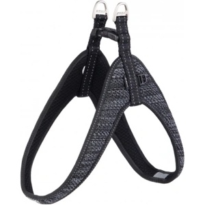 Rogz FAST FIT XS - Модерен нагръдник с подплата за кучета, 12мм/36 см. - черен