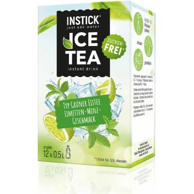 Instick Zelený ledový čaj limetka-máta 12 sáčků