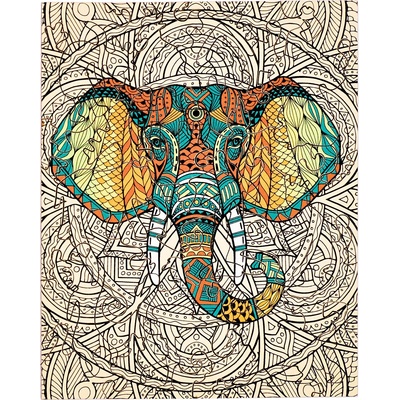 PIECEZZ Дървен пъзел Piecezz, 40 части - Слон (P1415)