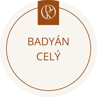 Davídkovo koření Etiketa Badyán celý béžová průměr 4,5 cm 1 ks