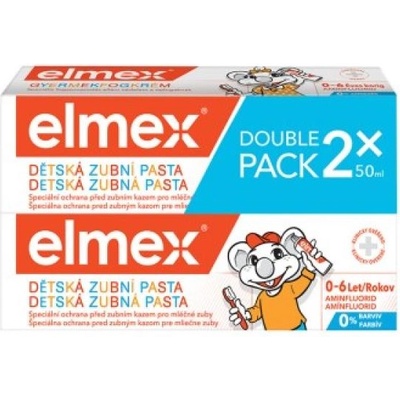 Elmex Детска паста за зъби 0-6 години Duopack 2x50ml