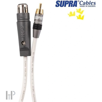 Supra Cables Supra Sublink 1XLR/F-1RCA White - XLR / RCA-cinch свързващ кабел за сабвуфер - 2 м (071852)