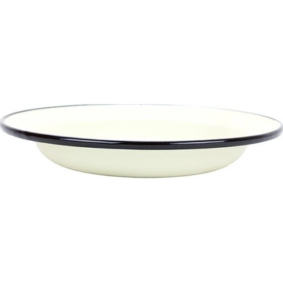 RADOST enamel Smaltovaný talíř hluboký krémový 22cm/ 0,8l RADOST enamel | 00000-0000208K