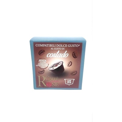 15 бр. капсули caffe delle rose cortado съвместими с кафемашини dolce gusto