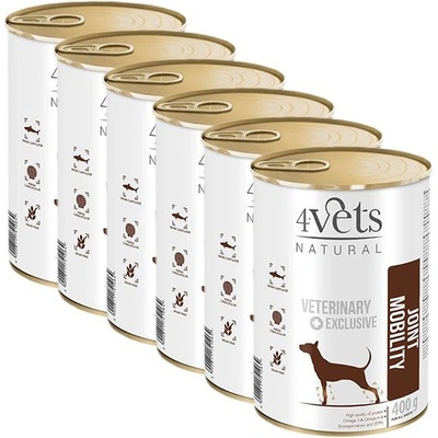 4Vets NATURAL Veterinary Exclusive JOINT MOBILITY 6 x 400 г