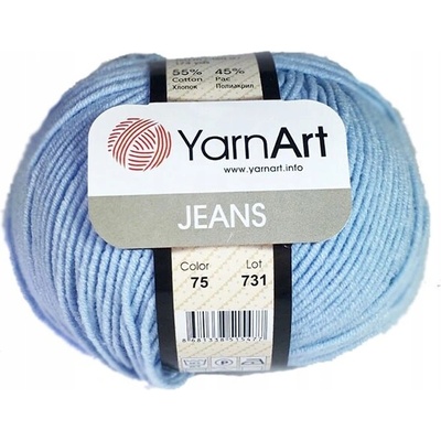 Priadza YarnArt Jeans 75 svetlomodrá 50g/160m
