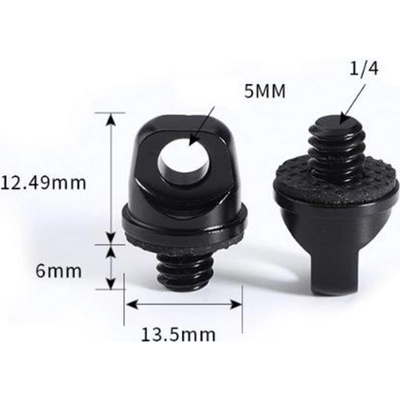Stablecam 1/4palcový šroub a háček (Black) 1DJ6556