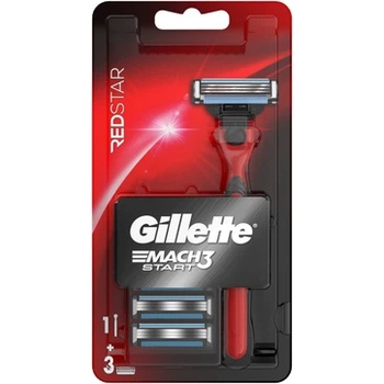 Gillette Mach 3 Red, самобръсначка+ножчета (7702018616527)
