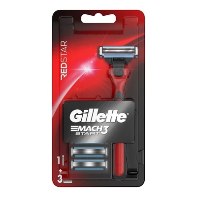 Gillette Mach 3 Red, самобръсначка+ножчета (7702018616527)