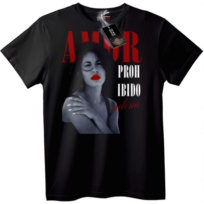NOONEBRAND Тениска Amor Prohibido на Selena - XS, Black