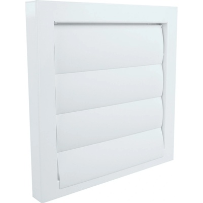 Dalap Kovová so gravitačnými lamelami bez príruby 250x250 mm biela