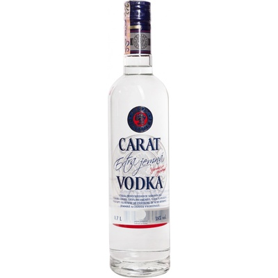 Carat extra jemná vodka 38% 1 l (čistá fľaša)