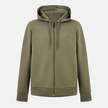HUGO BOSS Суичър Boss Mens BOSS GREEN Full-Zip Hoodie with Adjustable Drawstring Hood - Streamlined Design - Dark Beige 257