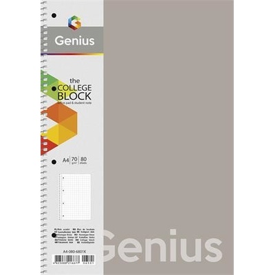 Shkolyaryk Špirálový zošit štvorčekový A4 PP obal Genius