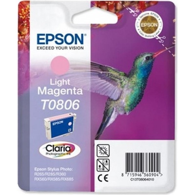 Epson Оригинален мастилен картридж Epson Light Magenta T0806 за Stylus Photo R265|360|RX562 "C13T08064011" (RAPO) (C13T08064011)