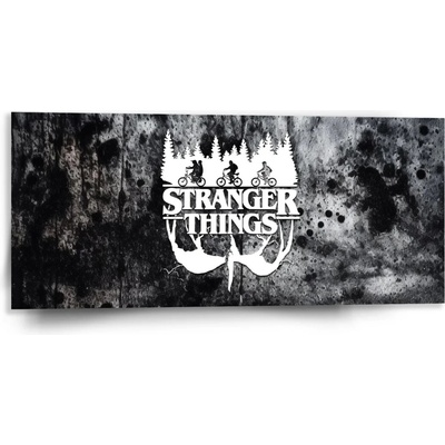 Sablio Obraz Stranger Things White - 110x50 cm