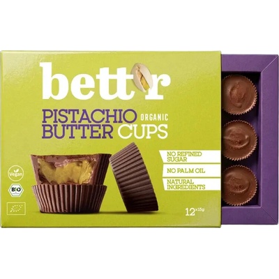 Bett’r Bio čokoládové pralinky s pistáciovým krémem 156 g