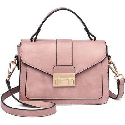 Konofactory Růžová aktovková crossbody kabelka "Alice"