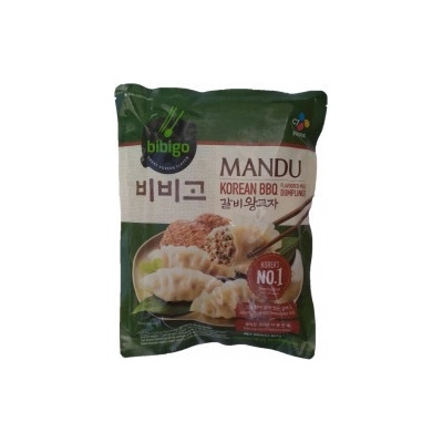 Bibigo Mandu dumplings korean BBQ - mražené knedlíčky / taštičky plněné korejskou BBQ směsí 525 g – Zboží Dáma