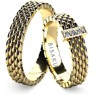 Bisaku Snubní Zina BIS B350415G Žluté zlato