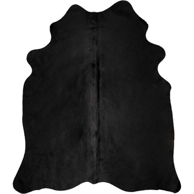 Килим от волска кожа, черен, 150x170 см