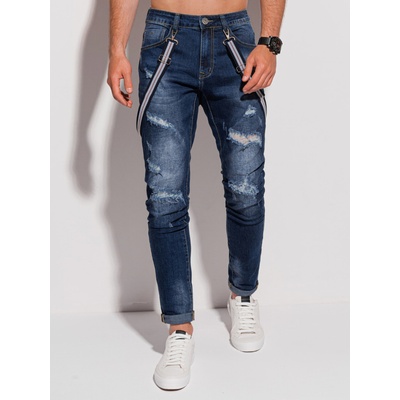 Edoti Тъмно сини мъжки дънки с разкъсан ефект Edoti Edoti | Sin | МЪЖЕ | 28/32