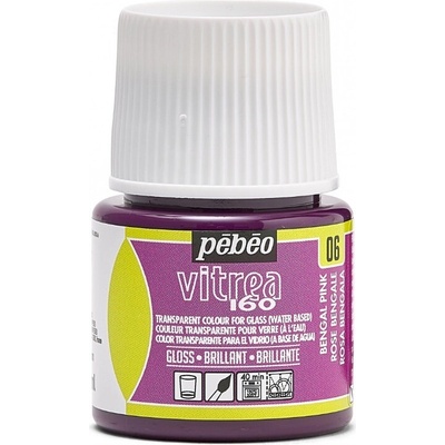 Pébéo Napaľovacia farba na sklo Vitrea 160 45 ml 06 Bengal Pink