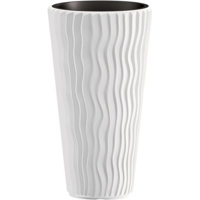Prosperplast Kvetináč Long Sandy biely, 34,9 cm