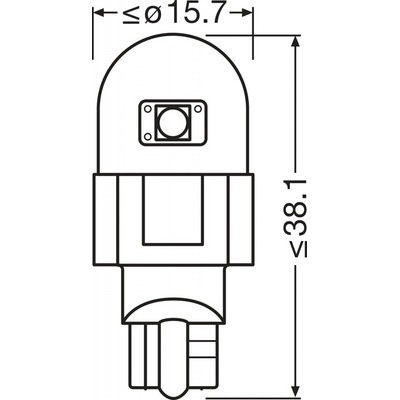 Žiarovka, svetlo na čítanie ams-OSRAM 921DRP-2BL