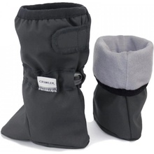 Crawler capáčky softshell merino černá šedá