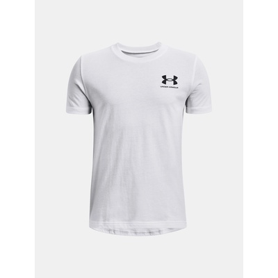 Under Armour UA B Sportstyle Left Chest SS Тениска детски Under Armour | Byal | Момчешки | 140/152