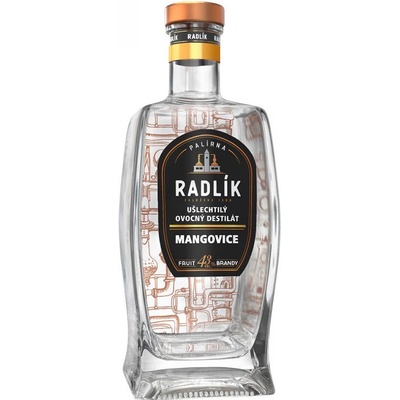 Radlík Mangovice 43% 0,5 l (holá láhev)