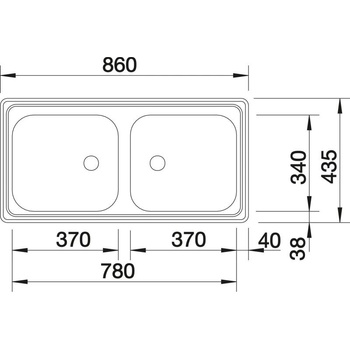 BLANCO TOP EZ 8x4 (500372K)