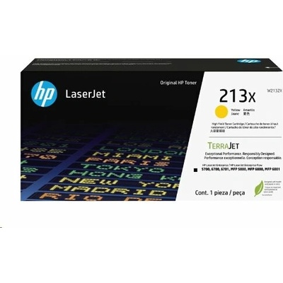 HP 213X žltá tonerová kazeta LaserJet s vysokou výťažnosťou 6 000 strán W2132X
