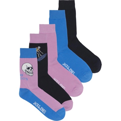 Jack & jones Къси чорапи 'havana' синьо, розово, размер 41-46
