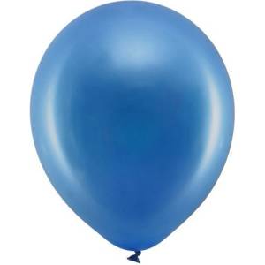 Party Deco Латексови Балони Металик, Нави Синьо 30см (rb30m-074)