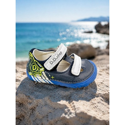 D.D.Step 07323M dětské barefoot sandálky H073-23M blue