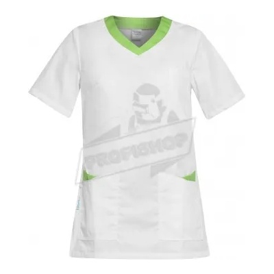 B-well Работна туника Paola бяла със зелена гарнитура /401293 (401293)