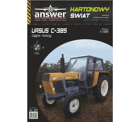 Answer Papierový model - Traktor URSUS C-385
