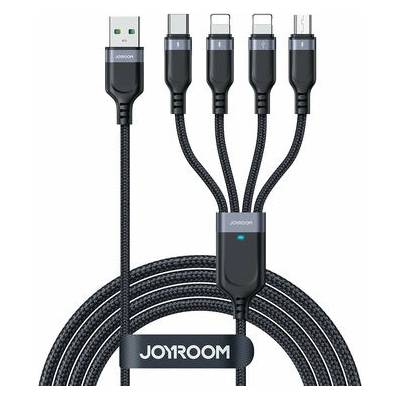 Joyroom S-1T4018A18 Nabíjecí USB-A (M) - USB-C + MicroUSB + 2x Lightning (M), 3.5A, 1.2m, černý