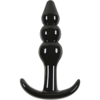 Image 1 of NS Novelties Jelly Rancher Ripple T-Plug Black