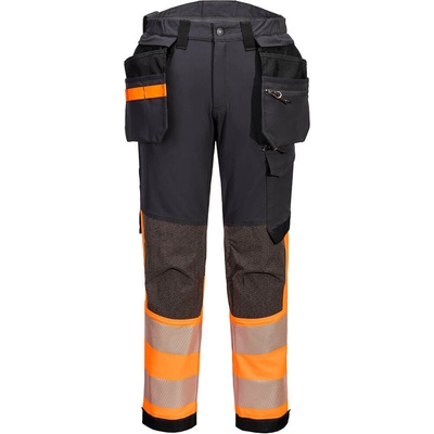 Portwest hi-vis КОБУР ev442 / ev4 Светлоотразителни еластични панталони, къси - hv оранжево/черно uk 42/eu 58 (ev442oms42)