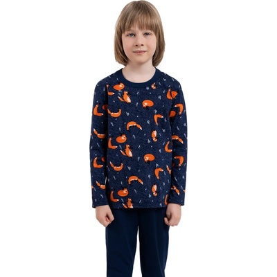 Italian Fashion Witalis print tm.modrá