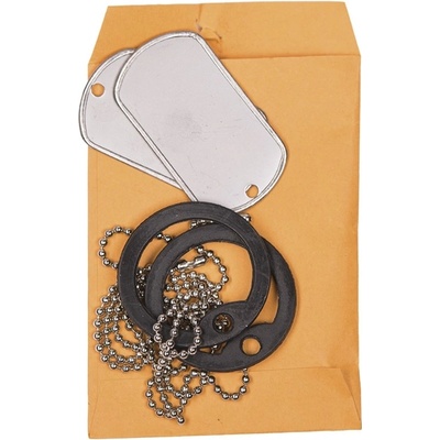 Známky Dog Tag US GI s tišítkami - strieborné
