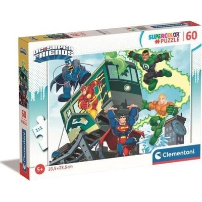 Clementoni Supercolor DC Comics Super Friends Пъзел 60 броя Комикс (26066 CLEMENTONI)