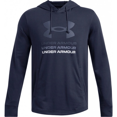 Under Armour mikina s kapucňou UA Rival Terry Graphic Hood BLU 1386047 411